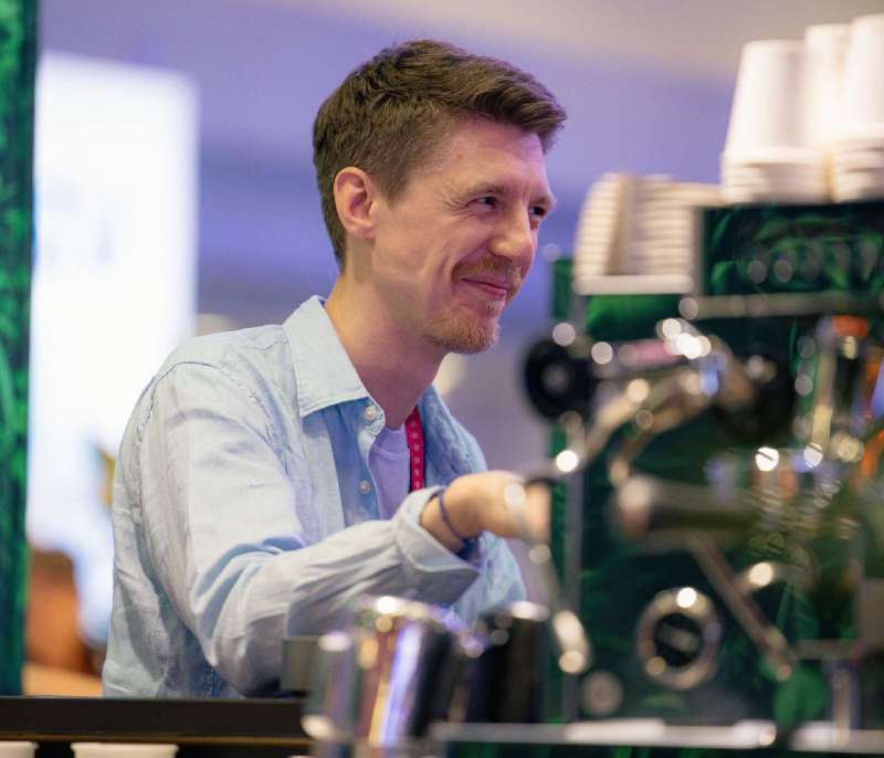 Frisch gebrühter Kaffee im Perbility Café auf der Zukunft Personal Europe 2026