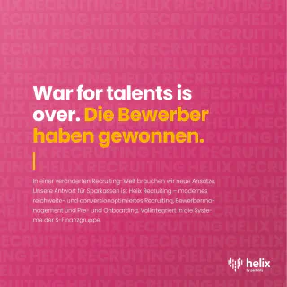 Titelbild der Helix Recruiting Broschüre