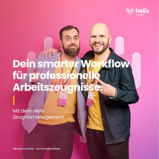 Titelbild der Helix Zeugnismanagement Broschüre